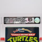 TEENAGE MUTANT NINJA TURTLES / TMNT: ATTACK OF THE BIG MACC - VGA GRADED 85 NM+ SILVER! NEW & Factory Sealed with Authentic V-Overlap Seam! (VHS)