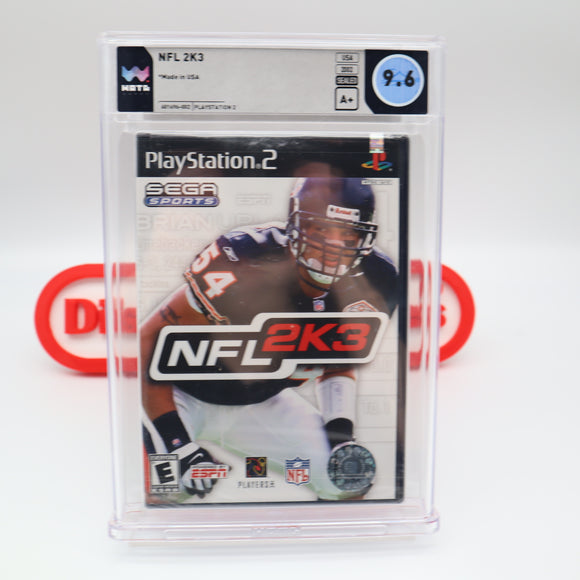 NFL 2K3 2003 - CHICAGO BEARS COVER - WATA GRADED 9.6 A+! NEW & Factory Sealed! (PS2 PlayStation 2)
