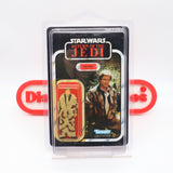HAN SOLO (In Trench Coat) - 79 BACK - NEW Authentic & Factory Sealed + STAR CASE! (MOC Vintage Star Wars Figure)