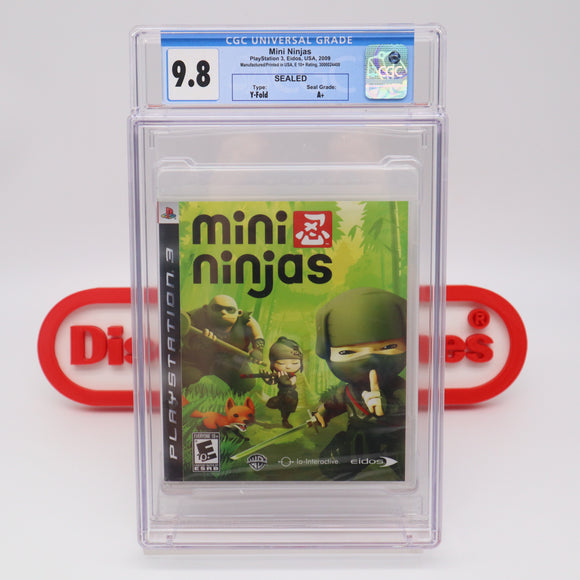 MINI NINJAS - CGC GRADED 9.8 A+! NEW & Factory Sealed! (PS3 PlayStation 3)
