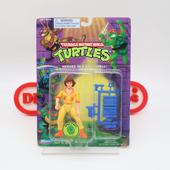 APRIL O'NEIL - 1995 PLAYMATES - NEW Authentic & Factory Sealed! (MOC Vintage TMNT Figure)