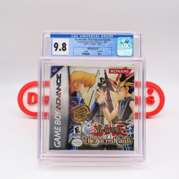 YU-GI-OH! THE SACRED CARDS - CGC GRADED 9.8 A++! NEW & Factory Sealed! DiscountGamesOnline YU-GI-OH! THE SACRED CARDS - CGC GRADED 9.8 A++! NEW & Factory Sealed! DiscountGamesOnline