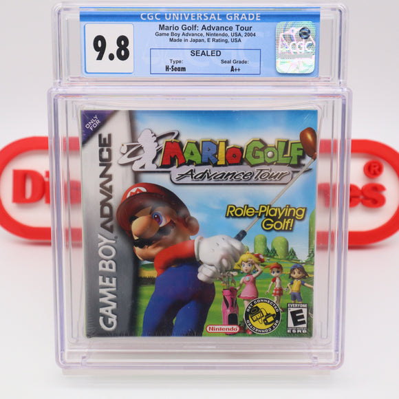 MARIO GOLF: ADVANCE TOUR - CGC GRADED 9.8 A++! NEW & Factory Sealed! (Game Boy Advance GBA)