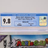 MARIO GOLF: ADVANCE TOUR - CGC GRADED 9.8 A++! NEW & Factory Sealed! (Game Boy Advance GBA)