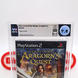 THE LORD OF THE RINGS: ARAGORN'S QUEST - WATA GRADED 9.8 A++! NEW & Factory Sealed! (PS2 PlayStation)