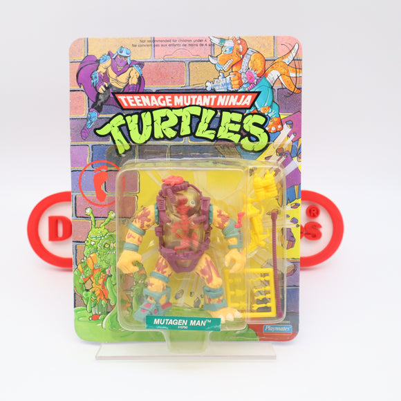 MUTAGEN MAN - 1990 PLAYMATES - NEW Authentic & Factory Sealed! Unpunched Hangtab! (MOC Vintage TMNT Figure)