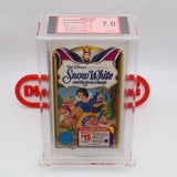 WALT DISNEY'S MASTERPIECE: SNOW WHITE AND THE SEVEN DWARFS - LARGE BECKETT GRADED 7.0 B-! NEW & Factory Sealed with Authentic H-Overlap Seam! (VHS)