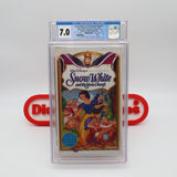 WALT DISNEY'S SNOW WHITE AND THE SEVEN DWARFS (FOIL COVER!) - CGC GRADED 7.0 A! NEW & Factory Sealed with Authentic H-Overlap Seam! (VHS)