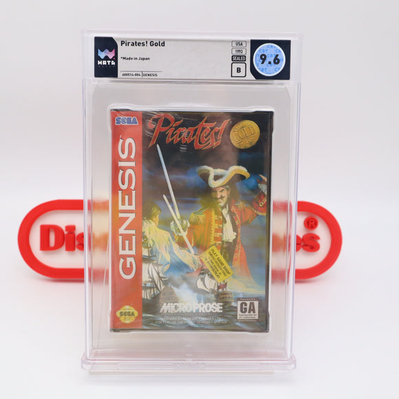 PIRATES! GOLD - WATA GRADED 9.6 B! NEW & Factory Sealed! (Sega Genesis)
