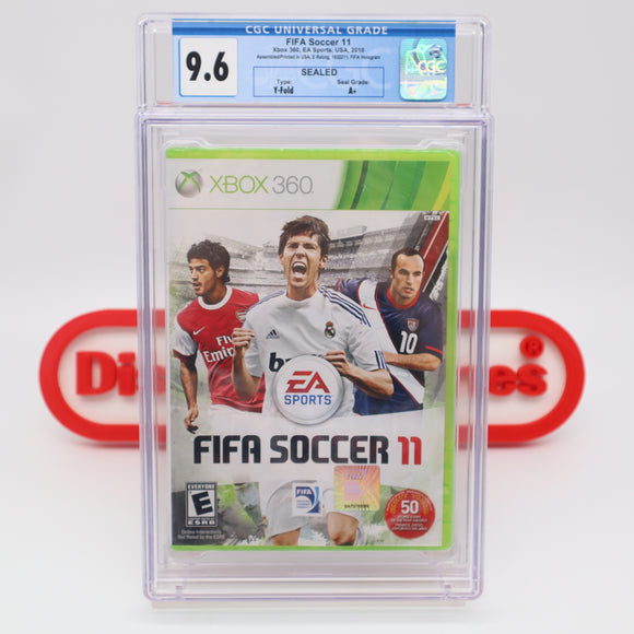 FIFA SOCCER 11 2011 - CGC GRADED 9.6 A+! NEW & Factory Sealed! (XBox 360)