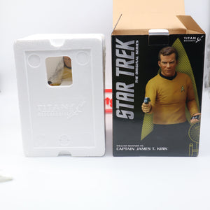 TITAN STAR TREK ORIGINAL SERIES CAPTAIN JAMES T. KIRK - 1/6th SCALE STATUE - NEW Authentic & Factory Sealed!