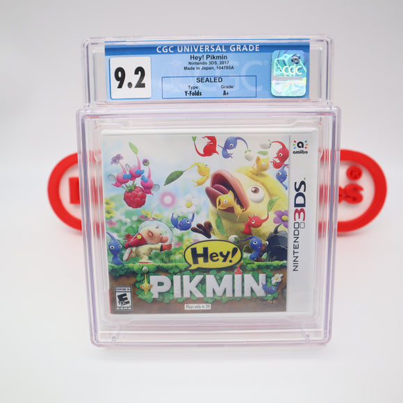 HEY! PIKMIN - CGC GRADED 9.2 A+! NEW & Factory Sealed! (Nintendo 3DS)