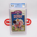 WALT DISNEY'S DUMBO - CGC GRADED 9.2 A! NEW & Factory Sealed with Authentic H-Overlap Seam! (VHS)