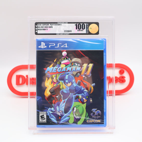 MEGA MAN 11 / MEGAMAN - PERFECT GRADED VGA 100 MINT GOLD! NEW & Factory Sealed! (PS4 PlayStation 4)