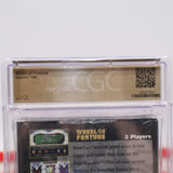 WHEEL OF FORTUNE (CLAMSHELL CASE VERSION!) CGC PEDIGREE GRADED 9.8 A++! NEW & Factory Sealed with Authentic V-Overlap Seam! (Sega Genesis)