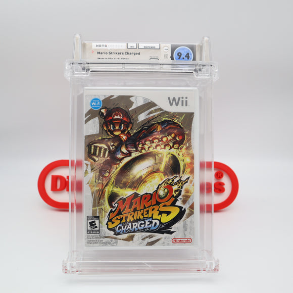 MARIO STRIKERS CHARGED SOCCER - WATA GRADED 9.4 A+! NEW & Factory Sealed! (Nintendo Wii)