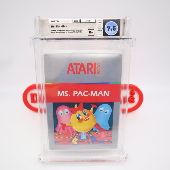 MS. PAC-MAN / MRS. PACMAN - WATA GRADED 7.5 B+! NEW & Factory Sealed! (Atari 2600)