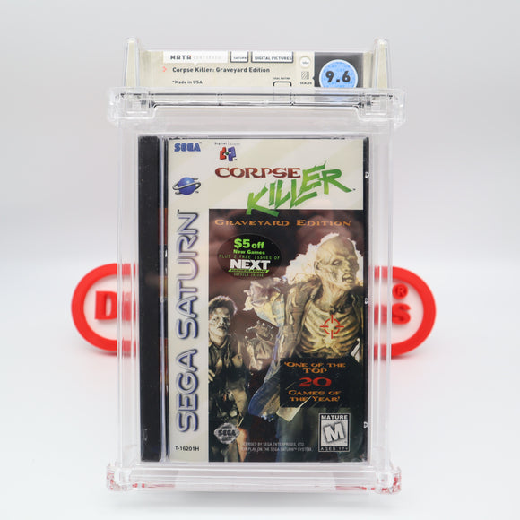 CORPSE KILLER: GRAVEYARD EDITION - WATA GRADED 9.6 A! NEW & Factory Sealed! (Sega Saturn)