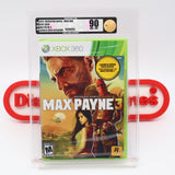 MAX PAYNE 3 III: LAUNCH WEEK EXCLUSIVE - VGA GRADED 90 NM+/MT GOLD! NEW & Factory Sealed! (XBOX 360)