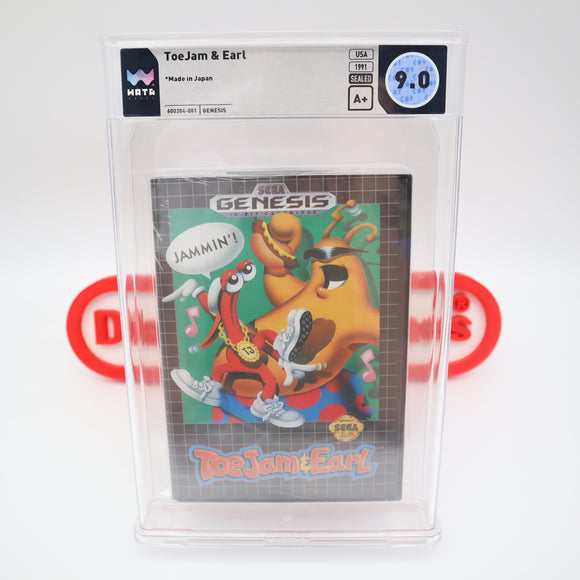 #000 - TOEJAM & EARL 1 (The Original) - WATA GRADED 9.0 A+ (Sega Genesis) - THE DISCOUNTGAMES COLLECTION