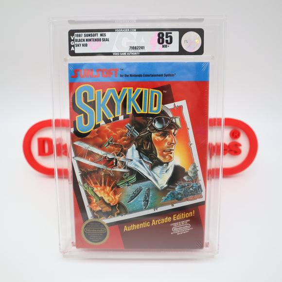 #606b - SKY KID (No Rev-A, No Hangtab) - VGA GRADED 85 NM+ (NES Nintendo) - THE DISCOUNTGAMES COLLECTION