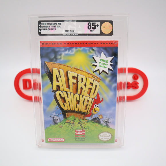 #026 - ALFRED CHICKEN - VGA GRADED 85+ NM+ (NES Nintendo) - THE DISCOUNTGAMES COLLECTION
