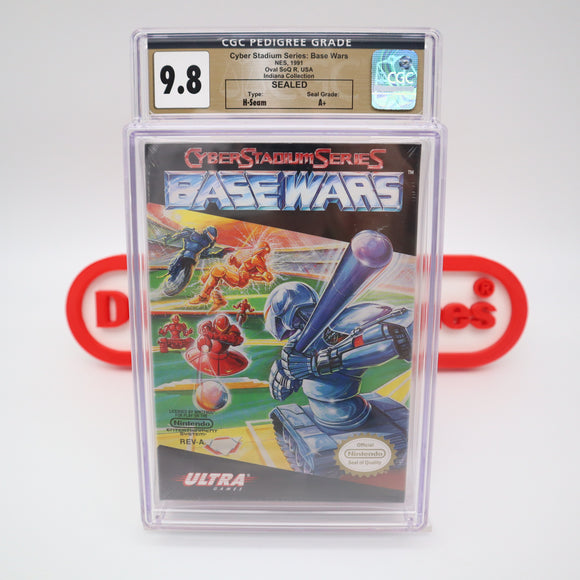#162 - CYBER STADIUM SERIES: BASE WARS - CGC GRADED 9.8 A+ (NES Nintendo) - THE DISCOUNTGAMES COLLECTION