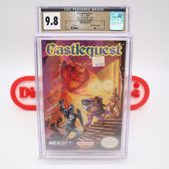 #123 - CASTLEQUEST - CGC GRADED 9.8 A+ (NES Nintendo) - THE DISCOUNTGAMES COLLECTION