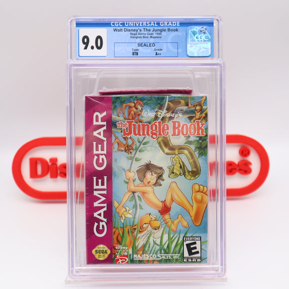 DISNEY'S THE JUNGLE BOOK - CGC GRADED 9.0 A++! NEW & Factory Sealed! (Sega Game Gear)