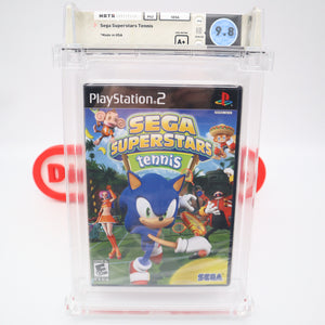 SEGA SUPERSTARS TENNIS - WATA GRADED 9.8 A+! NEW & Factory Sealed! (PS2 PlayStation 2)