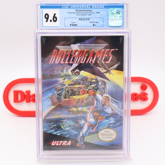#570 - ROLLERGAMES - CGC GRADED 9.6 A++ (NES Nintendo) - THE DISCOUNTGAMES COLLECTION
