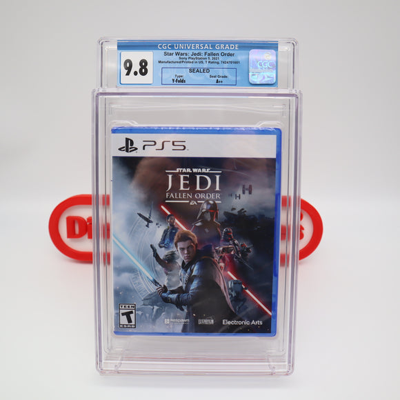 STAR WARS JEDI: FALLEN ORDER - CGC GRADED 9.8 A++! NEW & Factory Sealed! (PS5 PlayStation 5)