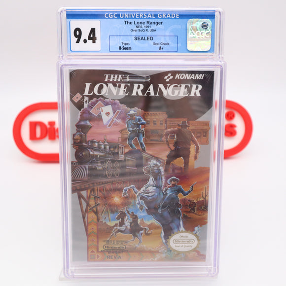 #395 - THE LONE RANGER - CGC GRADED 9.4 A+ (NES Nintendo) - THE DISCOUNTGAMES COLLECTION