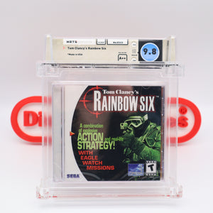 TOM CLANCY'S RAINBOW SIX - WATA GRADED 9.8 A++! NEW & Factory Sealed! (Sega Dreamcast)