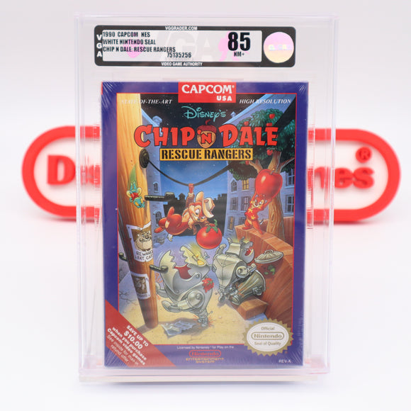 #134  - CHIP 'N DALE  - VGA GRADED 85 NM+ (NES Nintendo) - THE DISCOUNTGAMES COLLECTION