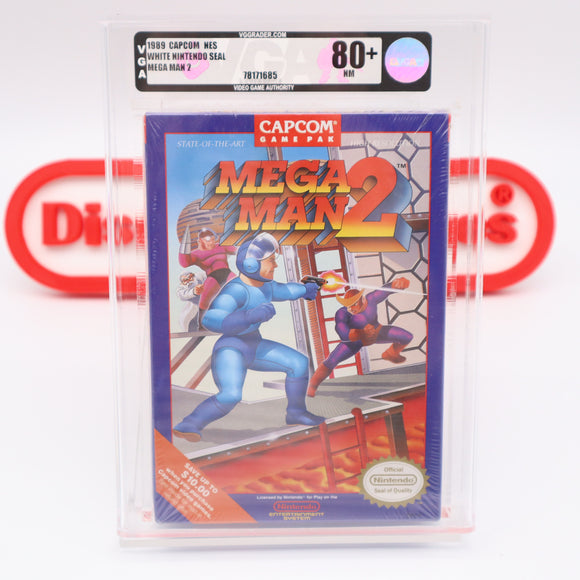 #422 - MEGA MAN 2 - VGA GRADED 80+ NM (NES Nintendo) - THE DISCOUNTGAMES COLLECTION