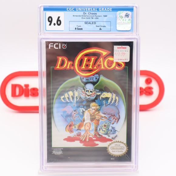 #199 - DR. CHAOS  - CGC GRADED 9.6 A+ (NES Nintendo) - THE DISCOUNTGAMES COLLECTION