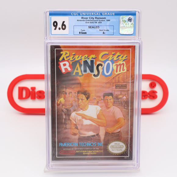 #553 - RIVER CITY RANSOM - CGC GRADED 9.6 A+ (NES Nintendo) - THE DISCOUNTGAMES COLLECTION