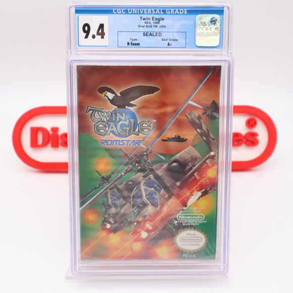 #720 - TWIN EAGLE - CGC GRADED 9.4 A+ (NES Nintendo) - THE DISCOUNTGAMES COLLECTION
