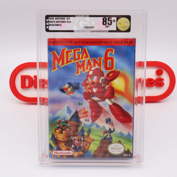 #426 - MEGA MAN 6 - VGA GRADED 85+ NM+ (NES Nintendo) - THE DISCOUNTGAMES COLLECTION