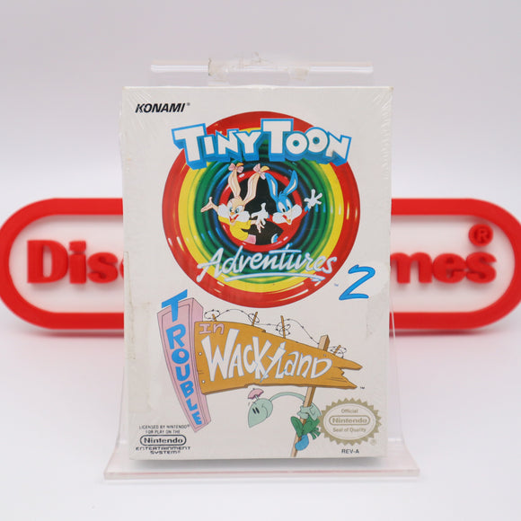 TINY TOON ADVENTURES 2: TROUBLE IN WACKYLAND - NEW & Factory Sealed with Authentic H-Seam! (NES Nintendo)