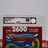 VENTURE - VGA GRADED 80 NM SILVER! NEW & Factory Sealed! (Atari 2600)