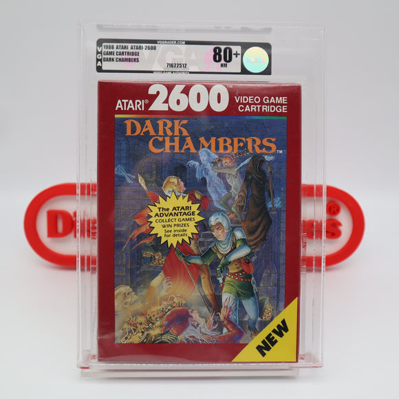 DARK CHAMBERS - VGA GRADED 80+ NM SILVER! NEW & Factory Sealed! (Atari 2600)