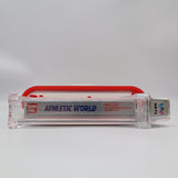 ATHLETIC WORLD - WATA GRADED 8.5 A! NEW & Factory Sealed with Authentic H-Seam! (NES Nintendo)