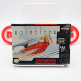 DISNEY'S THE ROCKETEER - NEW & Factory Sealed with Authentic H-Overlap Seam! (SNES Super Nintendo)