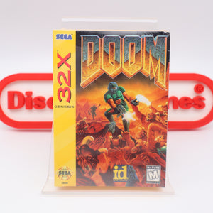 DOOM 32X - NEW & Factory Sealed with Authentic 3-Sided Seam! (Sega Genesis 32X)