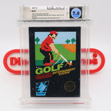 #274 - GOLF (Rev-A, Round SOQ, UPC Digits Leveled) - WATA GRADED 7.0 CIB (NES Nintendo) - THE DISCOUNTGAMES COLLECTION