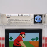 #274 - GOLF (Rev-A, Round SOQ, UPC Digits Leveled) - WATA GRADED 7.0 CIB (NES Nintendo) - THE DISCOUNTGAMES COLLECTION