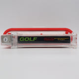 #274 - GOLF (Rev-A, Round SOQ, UPC Digits Leveled) - WATA GRADED 7.0 CIB (NES Nintendo) - THE DISCOUNTGAMES COLLECTION