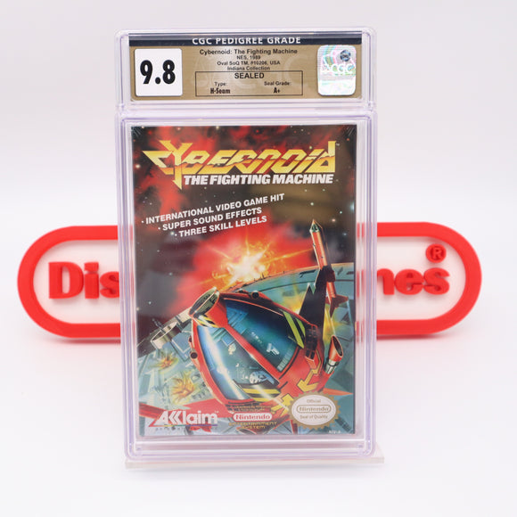 CYBERNOID: THE FIGHTING MACHINE - CGC PEDIGREE GRADED 9.8 A+! NEW & Factory Sealed with Authentic H-Seam! (NES Nintendo)